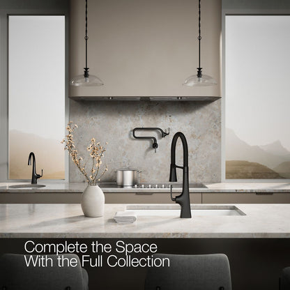 KOHLER K-22061 Graze Semi-professional kitchen sink faucet with three-function sprayhead