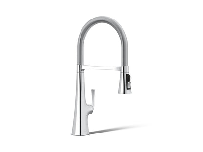 KOHLER K-22061 Graze Semi-professional kitchen sink faucet with three-function sprayhead