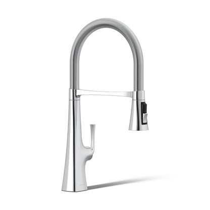 KOHLER K-22061 Graze Semi-professional kitchen sink faucet with three-function sprayhead