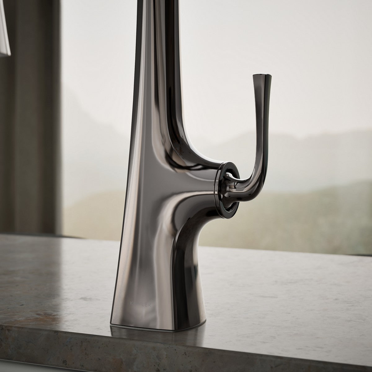 KOHLER K-22061 Graze Semi-professional kitchen sink faucet with three-function sprayhead