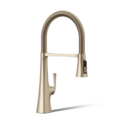 KOHLER K-22061 Graze Semi-professional kitchen sink faucet with three-function sprayhead