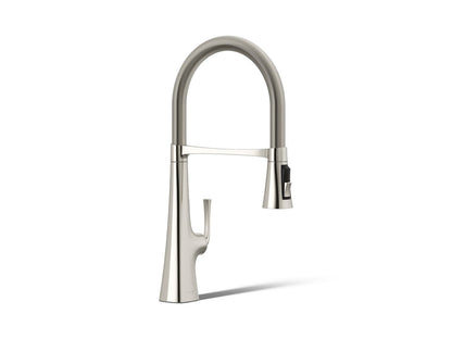 KOHLER K-22061 Graze Semi-professional kitchen sink faucet with three-function sprayhead