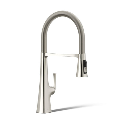KOHLER K-22061 Graze Semi-professional kitchen sink faucet with three-function sprayhead