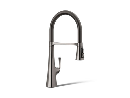 KOHLER K-22061 Graze Semi-professional kitchen sink faucet with three-function sprayhead