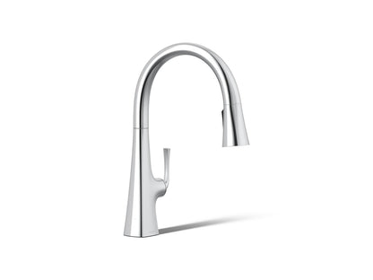 KOHLER K-22062 Graze Pull-down kitchen sink faucet with three-function sprayhead