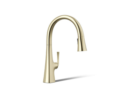 KOHLER K-22062 Graze Pull-down kitchen sink faucet with three-function sprayhead