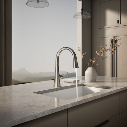 KOHLER K-22062 Graze Pull-down kitchen sink faucet with three-function sprayhead