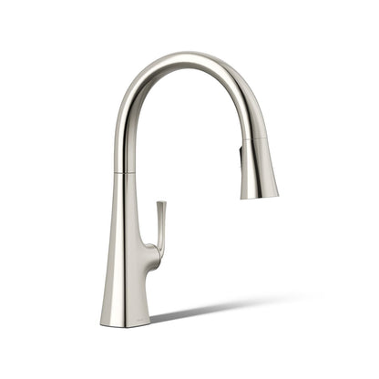 KOHLER K-22062 Graze Pull-down kitchen sink faucet with three-function sprayhead