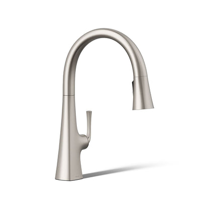 KOHLER K-22062 Graze Pull-down kitchen sink faucet with three-function sprayhead
