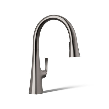 KOHLER K-22062 Graze Pull-down kitchen sink faucet with three-function sprayhead