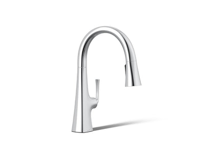 KOHLER K-22063 Graze Pull-down kitchen sink faucet with three-function sprayhead