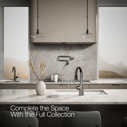 KOHLER K-22063 Graze Pull-down kitchen sink faucet with three-function sprayhead