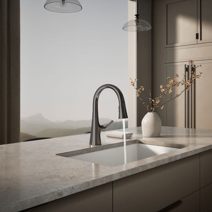 KOHLER K-22063 Graze Pull-down kitchen sink faucet with three-function sprayhead