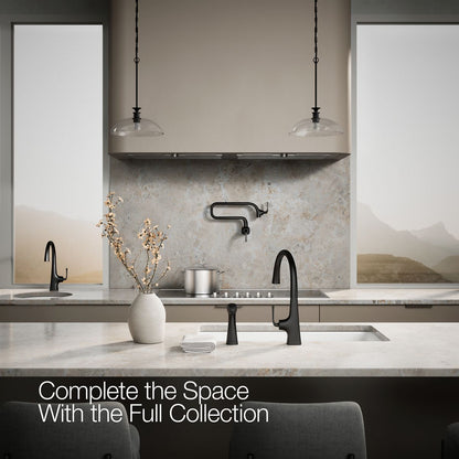 KOHLER K-22064 Graze Single-handle kitchen sink faucet with two-function side sprayer