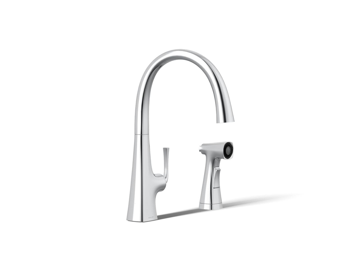 KOHLER K-22064 Graze Single-handle kitchen sink faucet with two-function side sprayer