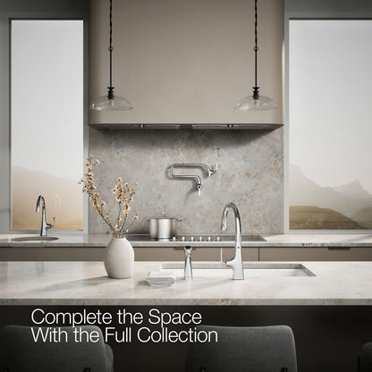 KOHLER K-22064 Graze Single-handle kitchen sink faucet with two-function side sprayer