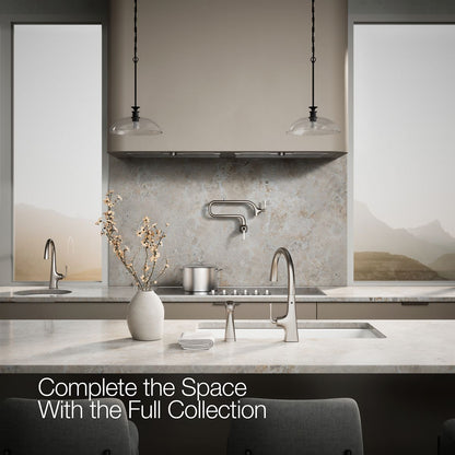 KOHLER K-22064 Graze Single-handle kitchen sink faucet with two-function side sprayer