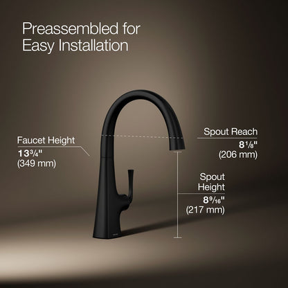 KOHLER K-22065 Graze Single-handle bar sink faucet