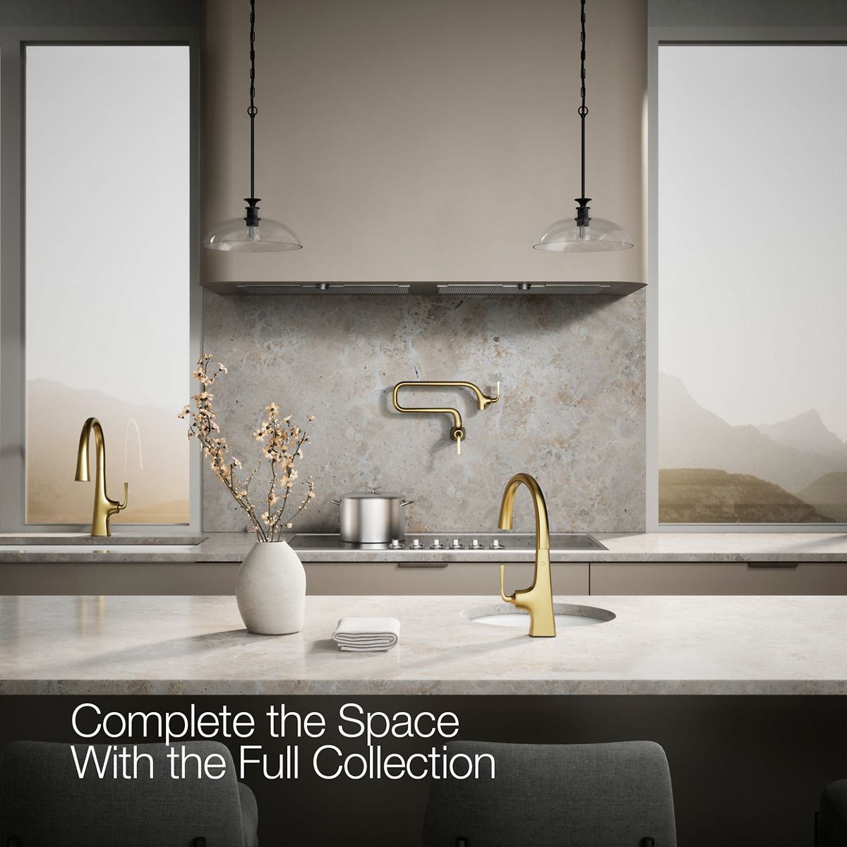 KOHLER K-22065 Graze Single-handle bar sink faucet