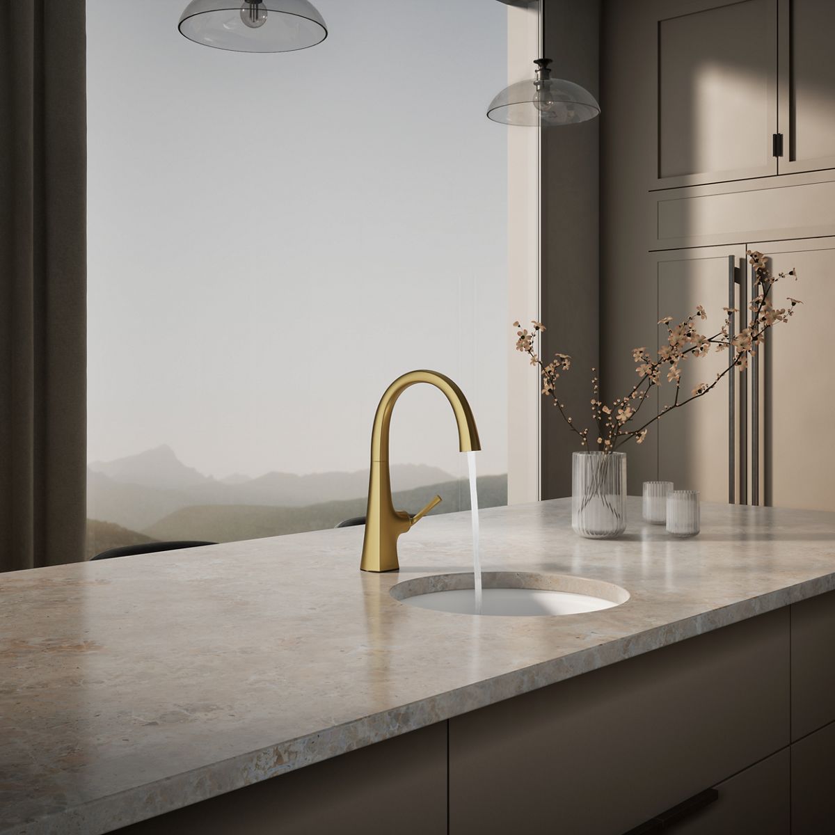 KOHLER K-22065 Graze Single-handle bar sink faucet