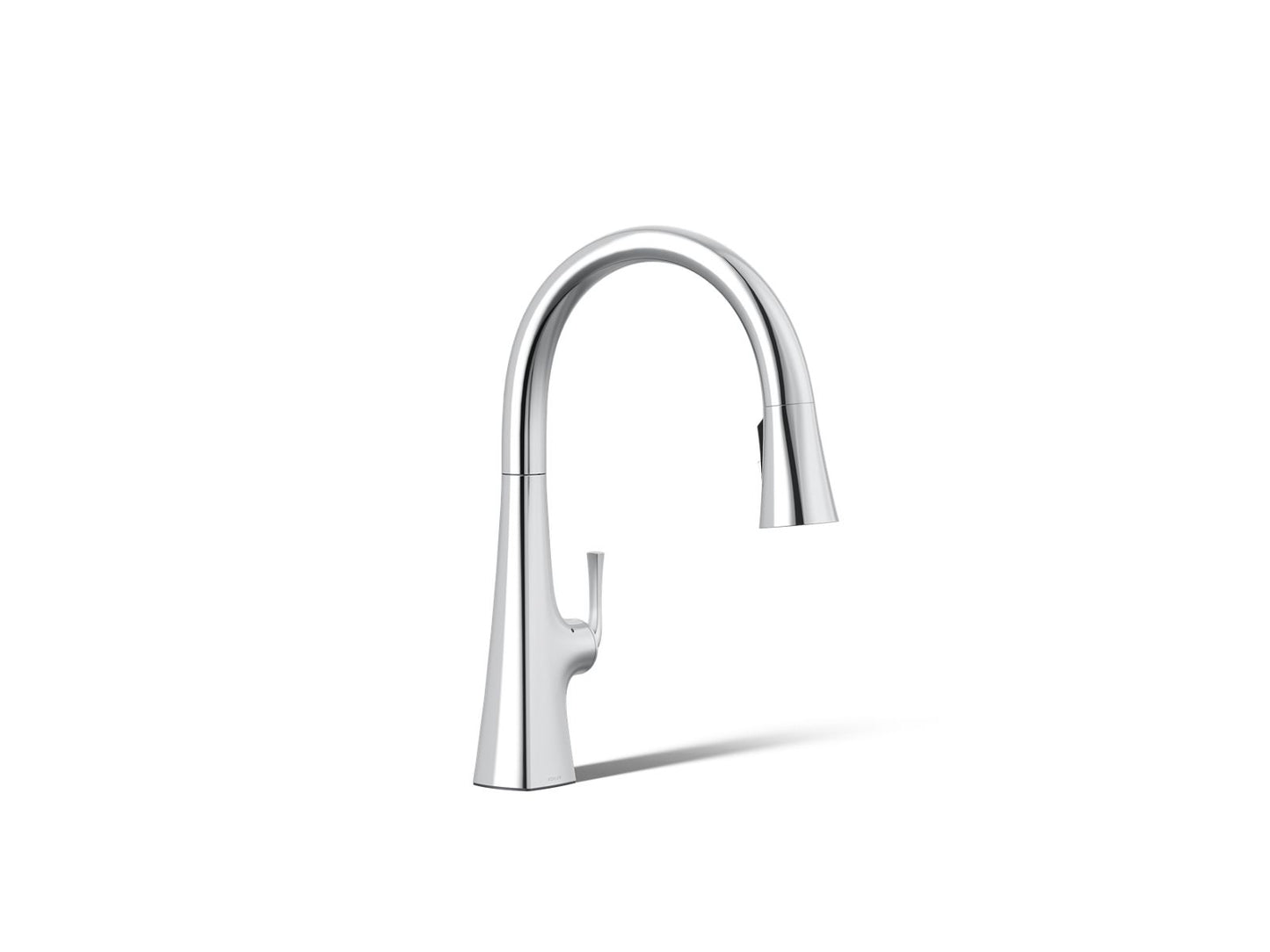 KOHLER K-22068-WB Graze Touchless pull-down kitchen sink faucet with KOHLER Konnect and three-function sprayhead