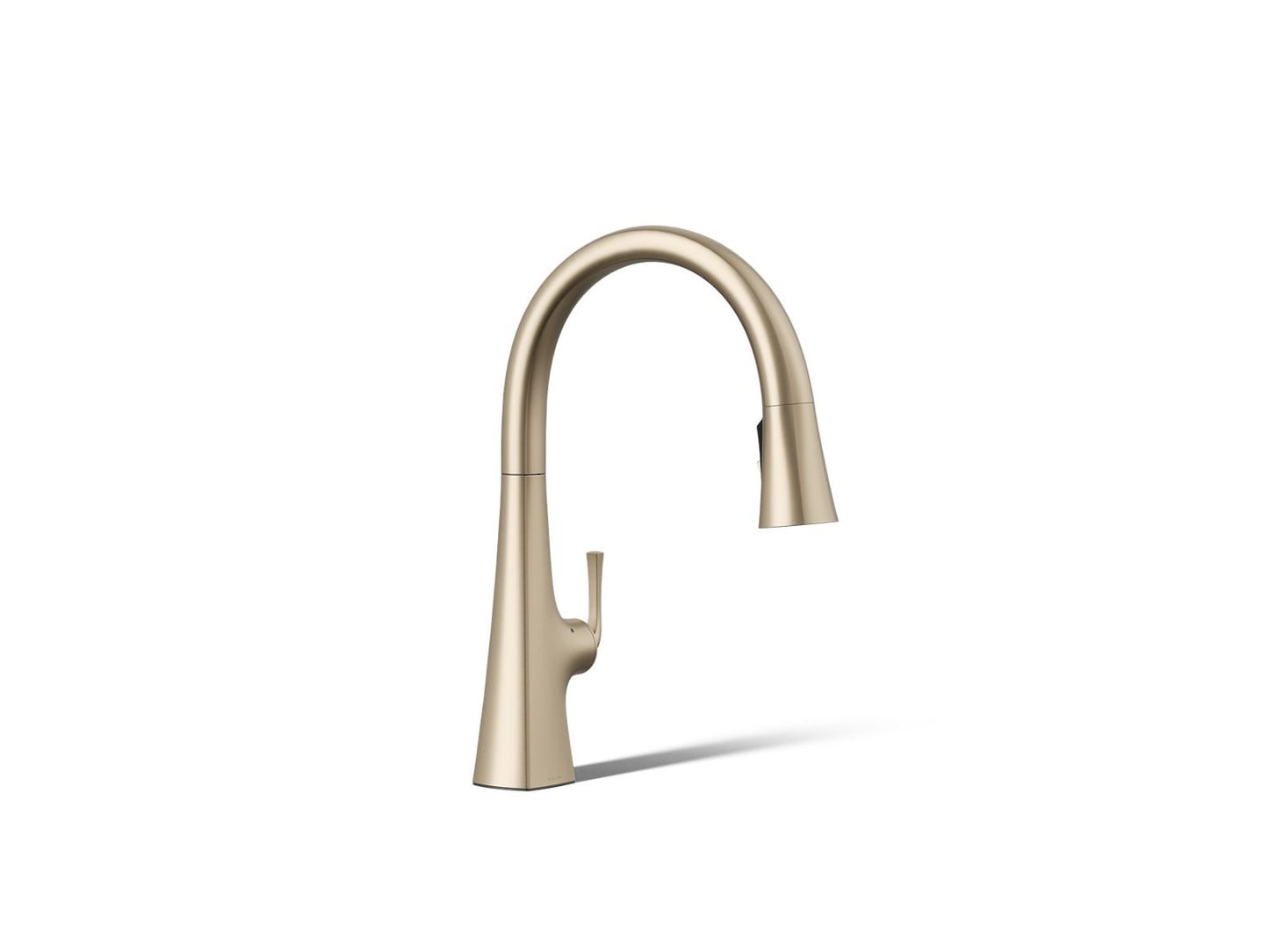 KOHLER K-22068-WB Graze Touchless pull-down kitchen sink faucet with KOHLER Konnect and three-function sprayhead