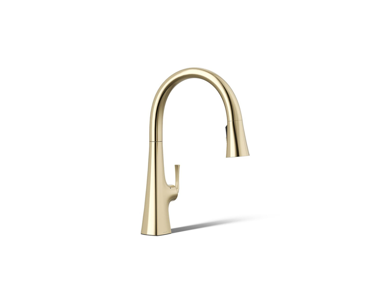 KOHLER K-22068-WB Graze Touchless pull-down kitchen sink faucet with KOHLER Konnect and three-function sprayhead