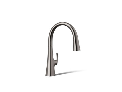 KOHLER K-22068-WB Graze Touchless pull-down kitchen sink faucet with KOHLER Konnect and three-function sprayhead
