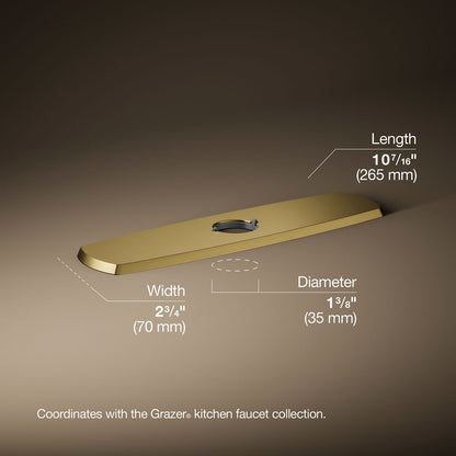 3/4 view of product with dimensions