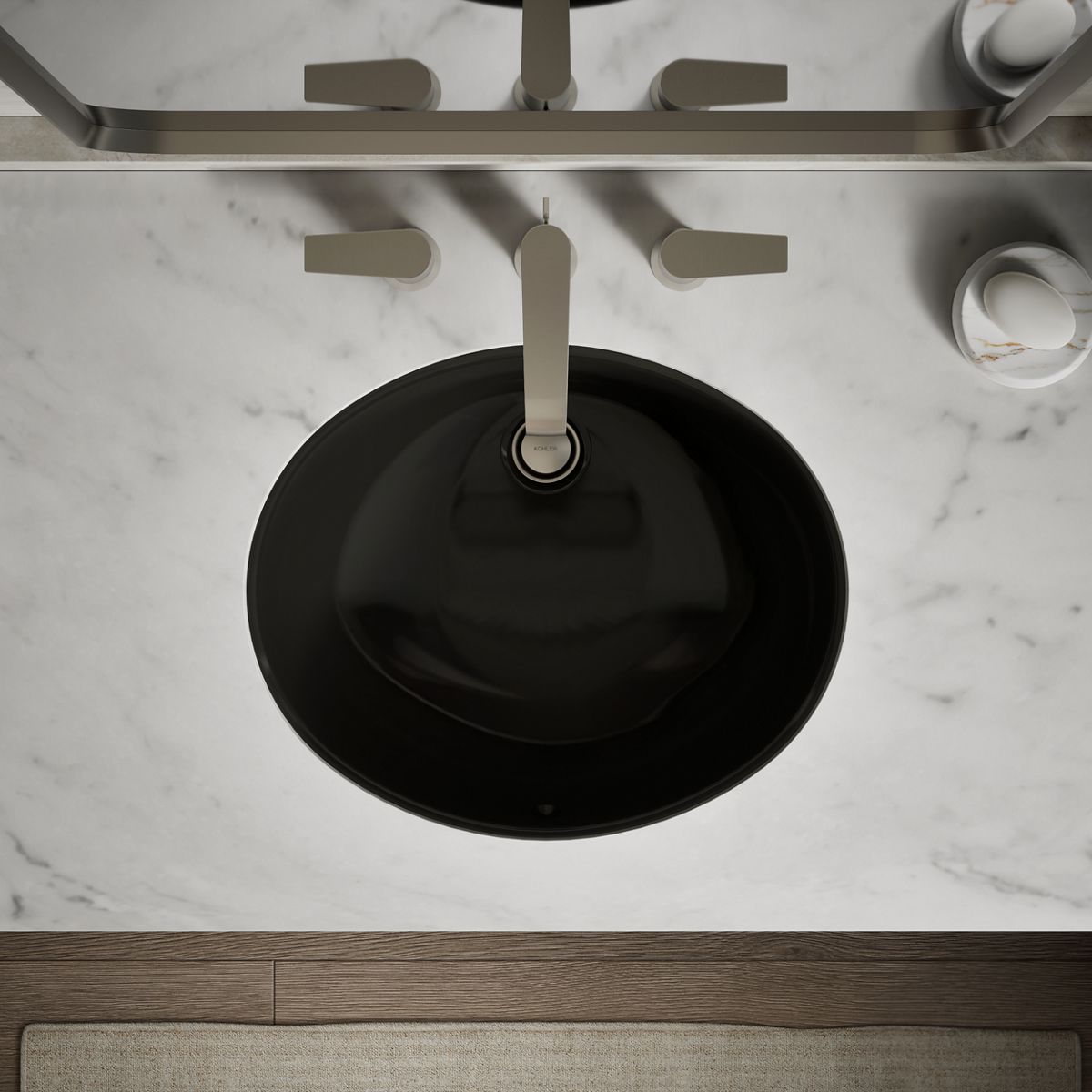 KOHLER K-2210 Caxton 19-1/4" oval undermount bathroom sink