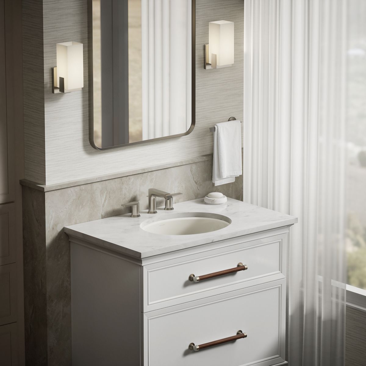KOHLER K-2210-N Caxton 19-1/4" oval undermount bathroom sink