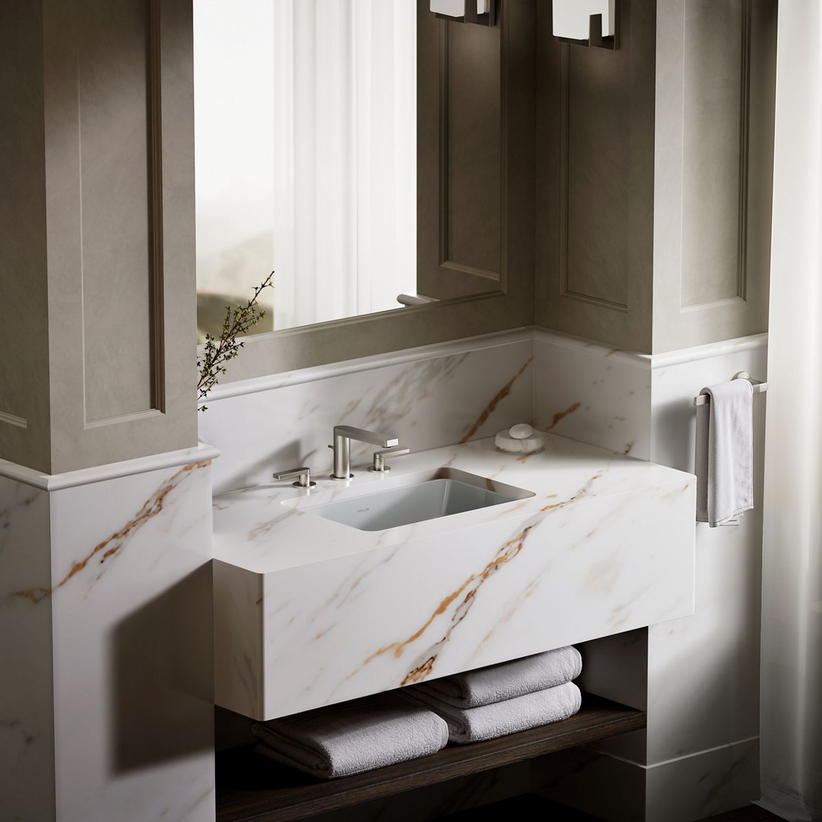 KOHLER K-2214 Ladena 21" rectangular undermount bathroom sink