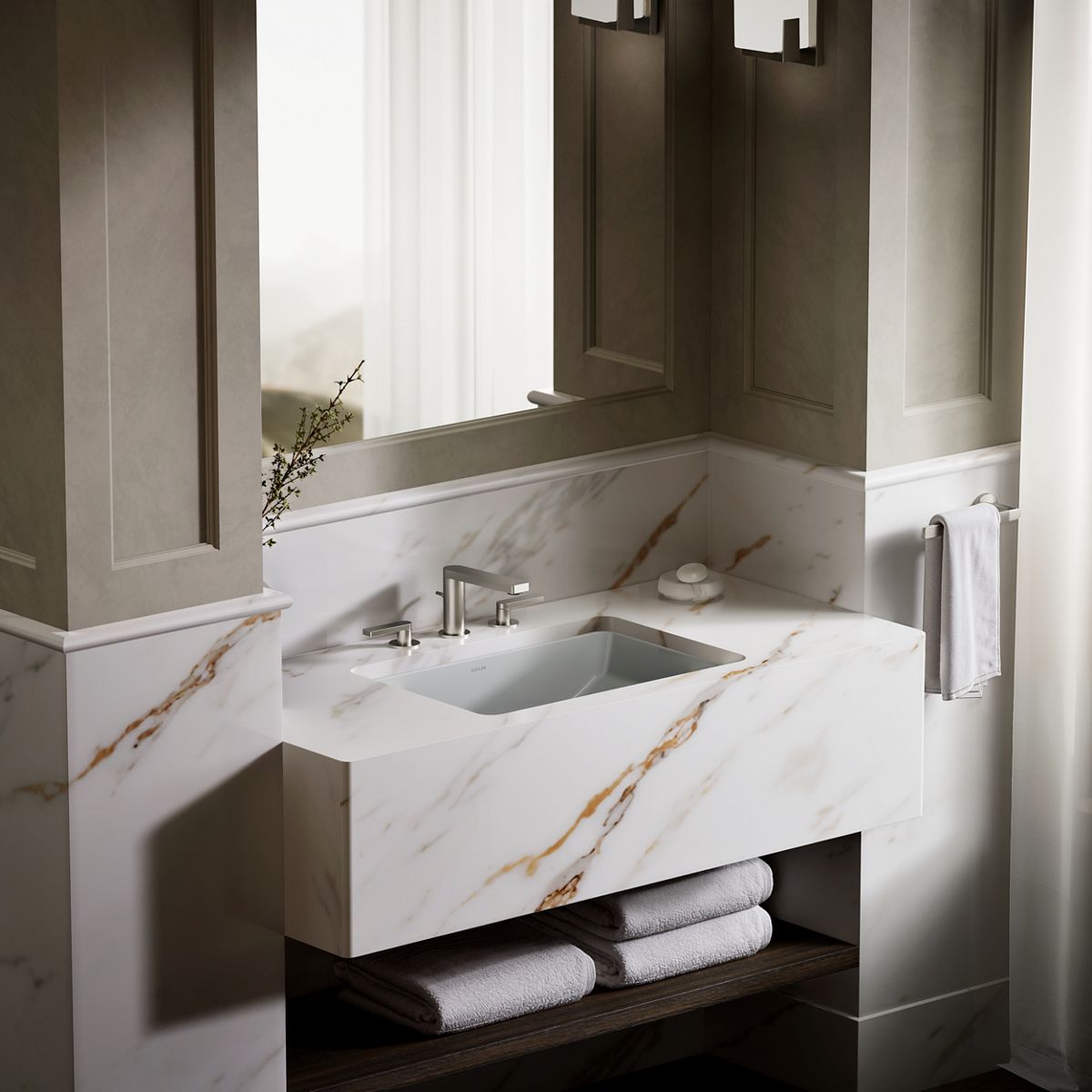 KOHLER K-2215 Ladena 23-1/4" rectangular undermount bathroom sink