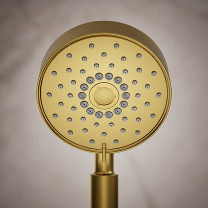 KOHLER K-22166 Purist 2.5 gpm multifunction handshower with Katalyst air-induction technology, vibrant brushed moderne...