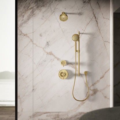 KOHLER K-22166 Purist 2.5 gpm multifunction handshower with Katalyst air-induction technology, vibrant brushed moderne...