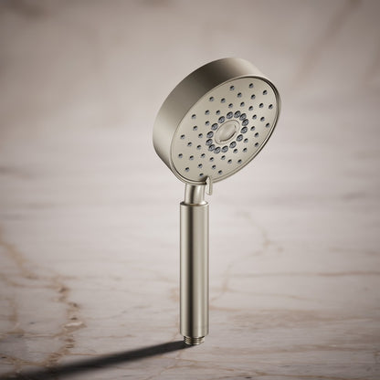 KOHLER K-22166 Purist 2.5 gpm multifunction handshower with Katalyst air-induction technology, vibrant brushed nickel -...