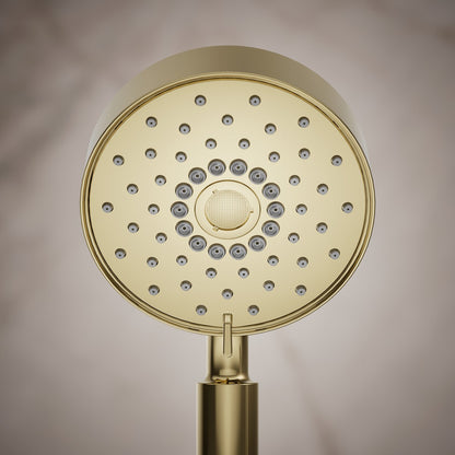 KOHLER K-22166 Purist 2.5 gpm multifunction handshower with Katalyst air-induction technology, vibrant french gold - view 4