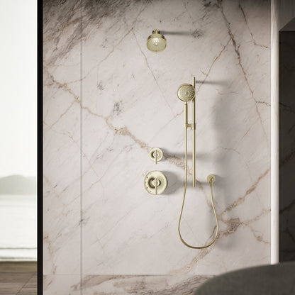 KOHLER K-22166 Purist 2.5 gpm multifunction handshower with Katalyst air-induction technology, vibrant french gold - view 5