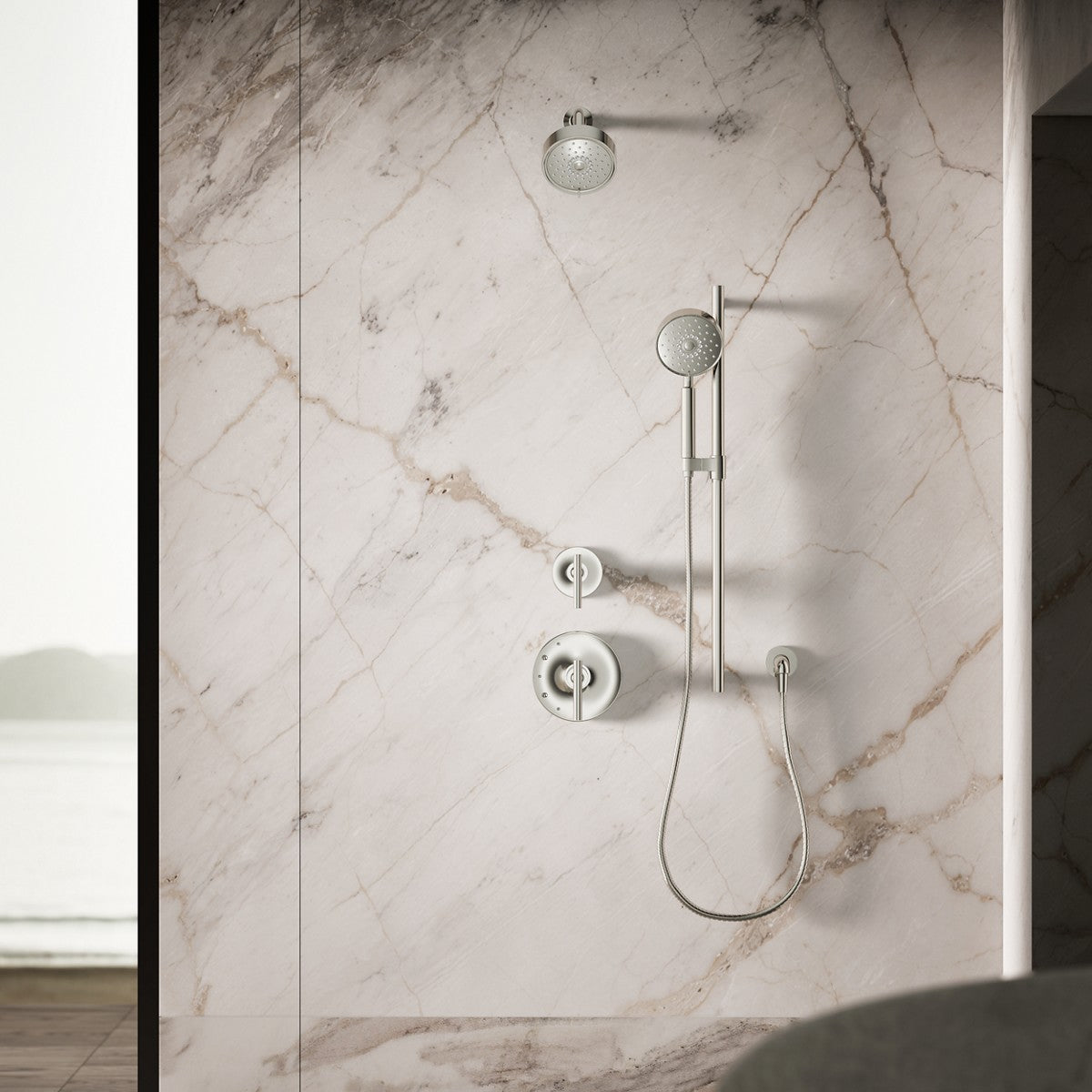 KOHLER K-22166 Purist 2.5 gpm multifunction handshower with Katalyst air-induction technology