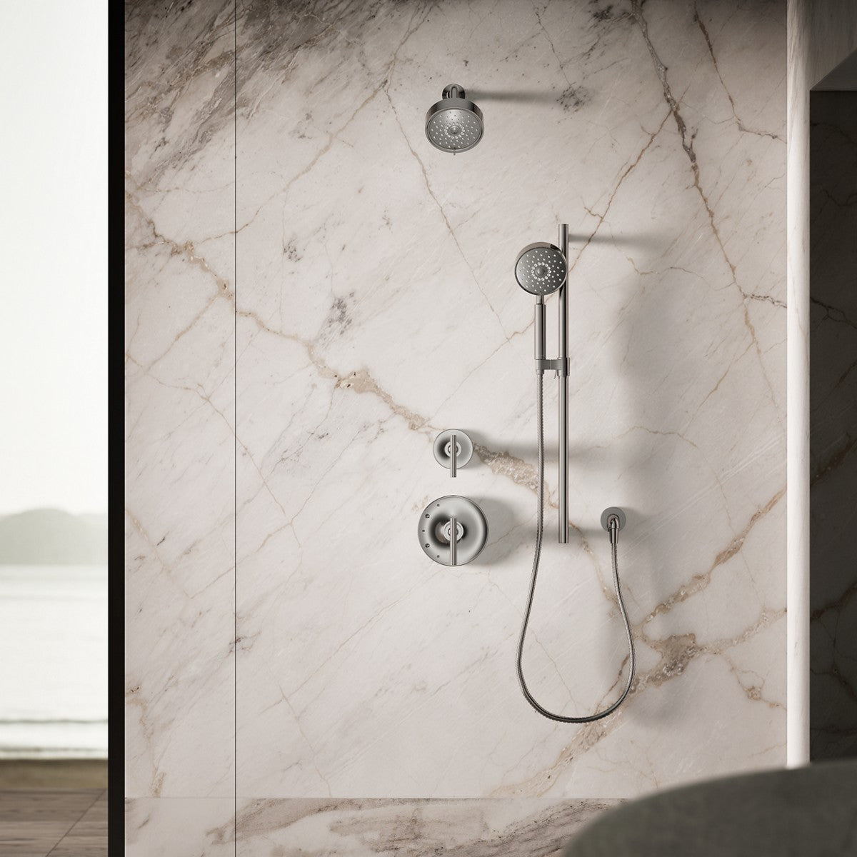KOHLER K-22166 Purist 2.5 gpm multifunction handshower with Katalyst air-induction technology