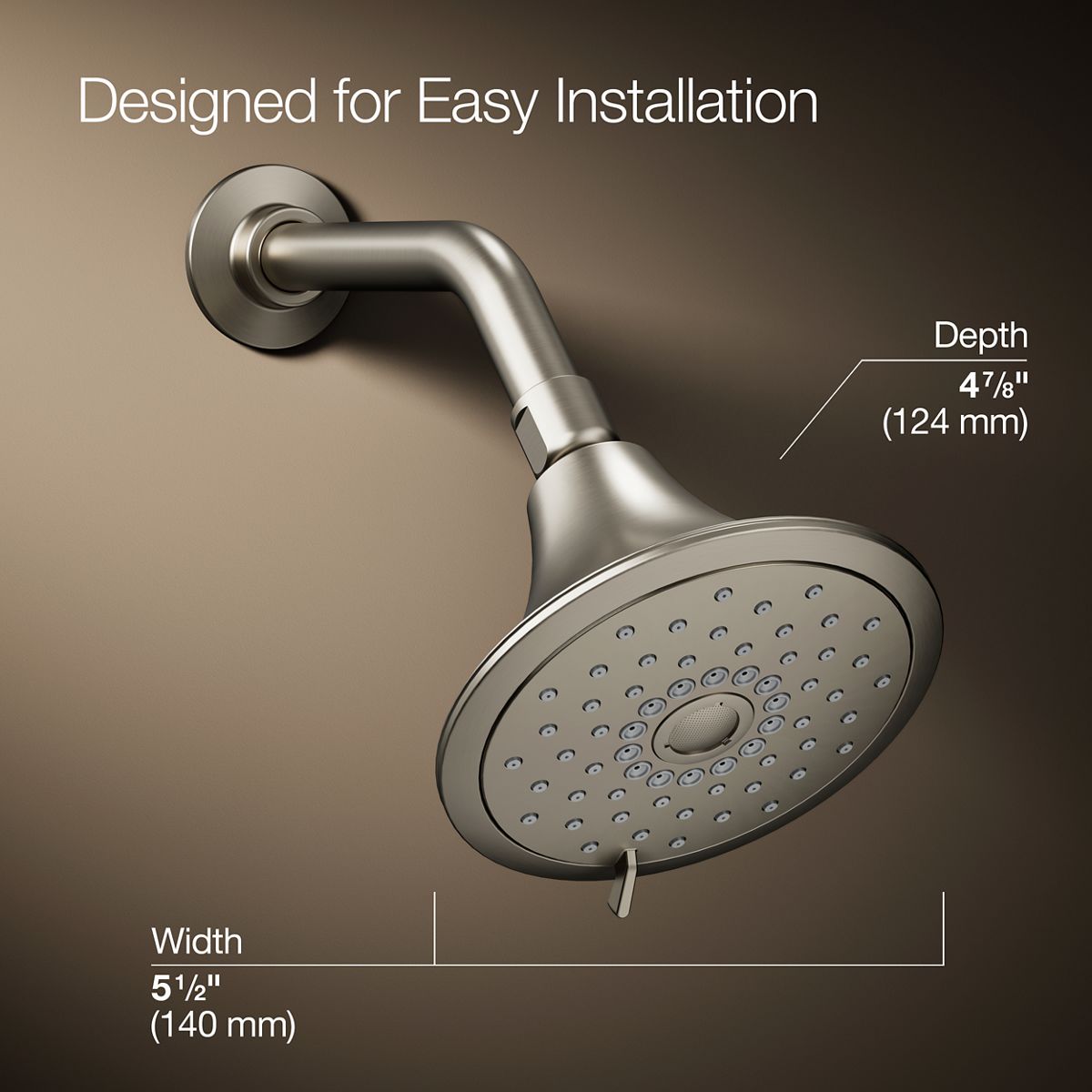 KOHLER K-22169 Fort?? Four-function showerhead, 2.5 gpm