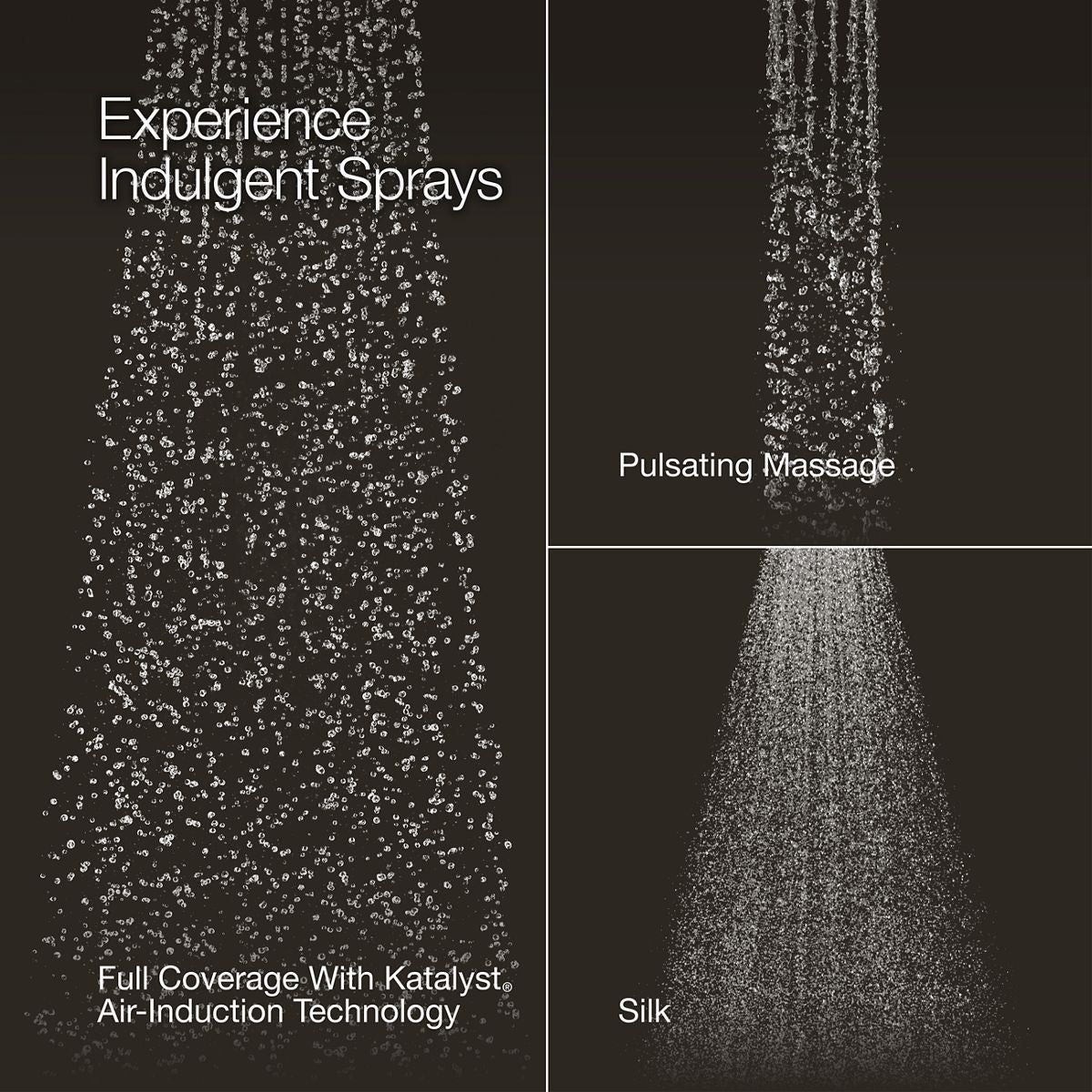 KOHLER Purist Three-function showerhead, 2.5 gpm