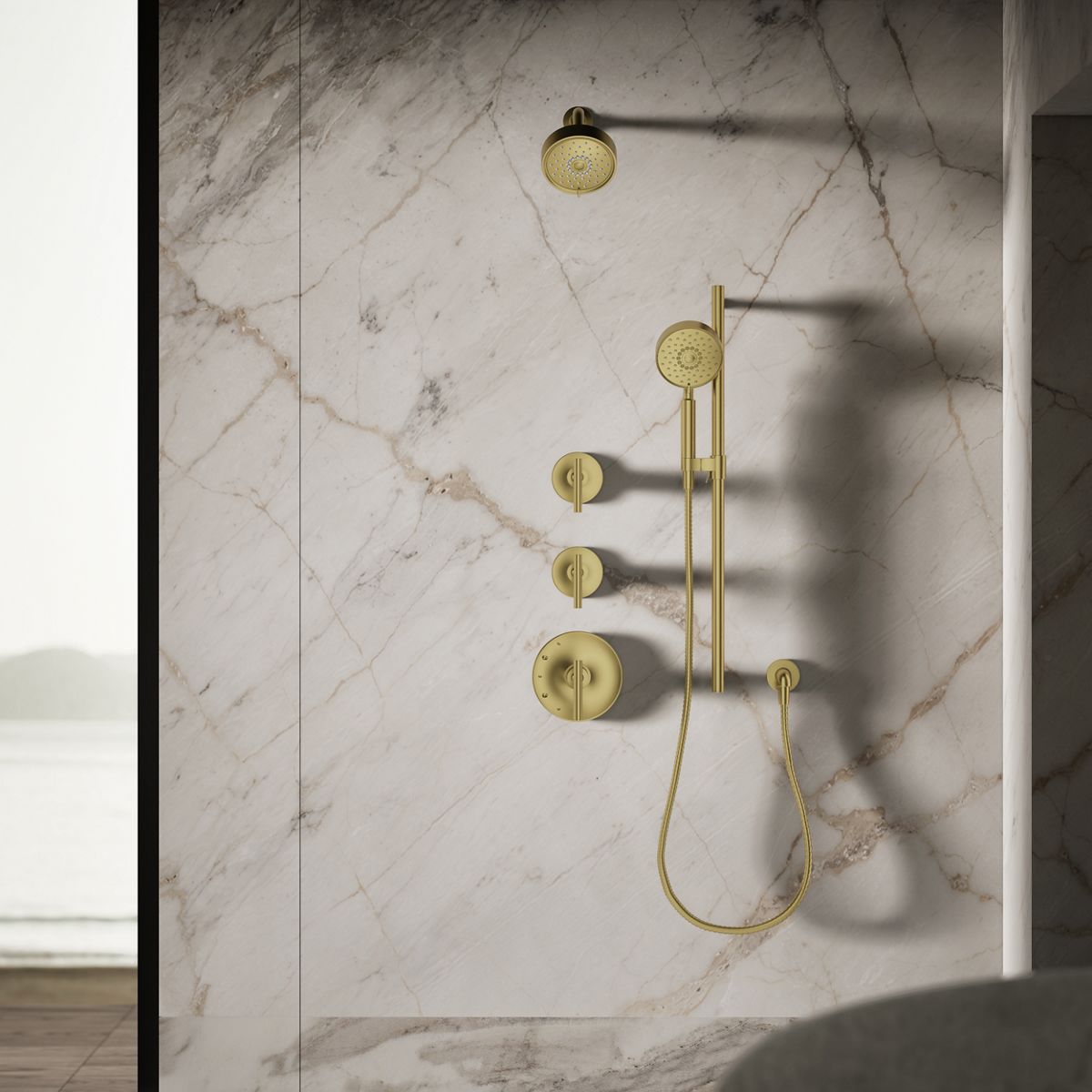 KOHLER Purist Three-function showerhead, 1.75 gpm