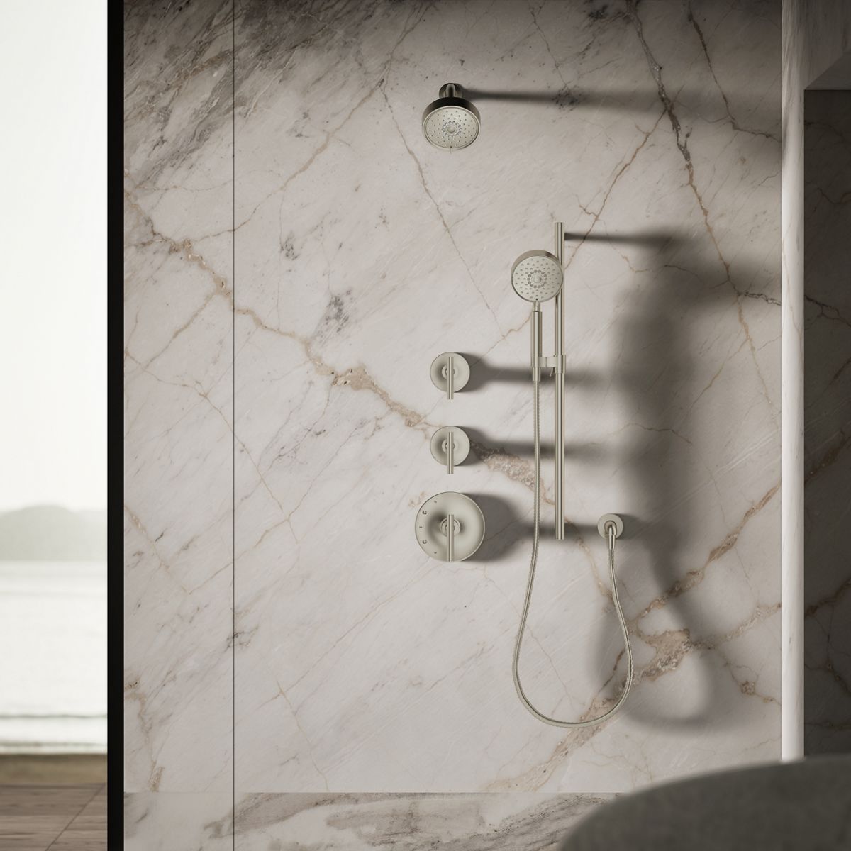 KOHLER Purist Three-function showerhead, 1.75 gpm