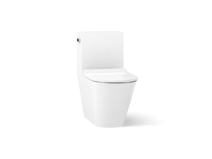 KOHLER K-22378-TBH Brazn One-piece Compact Elongated Toilet with Skirted Trapway, Dual-flush, White - 3/4 view of product