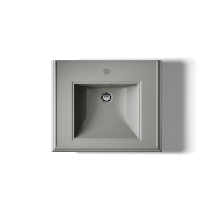 KOHLER 2238-1 Memoirs Classic 24" pedestal bathroom sink with single faucet hole