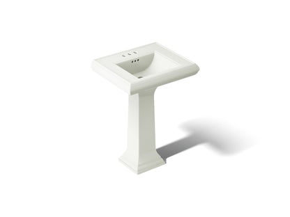 KOHLER 2238-4 Memoirs Classic 24" pedestal bathroom sink with 4" centerset faucet holes