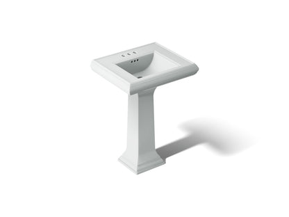 KOHLER 2238-4 Memoirs Classic 24" pedestal bathroom sink with 4" centerset faucet holes