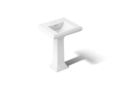 KOHLER 2238-4 Memoirs Classic 24" pedestal bathroom sink with 4" centerset faucet holes