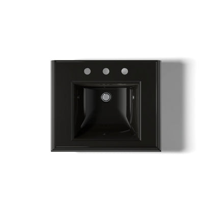KOHLER 2238-8 Memoirs Classic 24" pedestal bathroom sink with 8" widespread faucet holes
